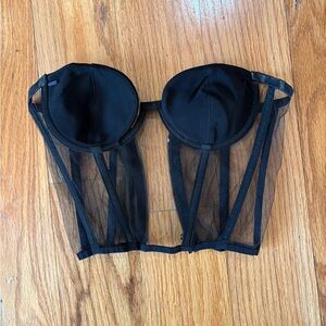 Nensi Dojaka Black Bustier Top XXS